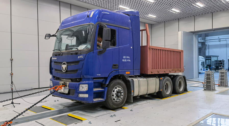 Schwerlast-Prüfstand für Lkw, Busse und Spezialfahrzeuge